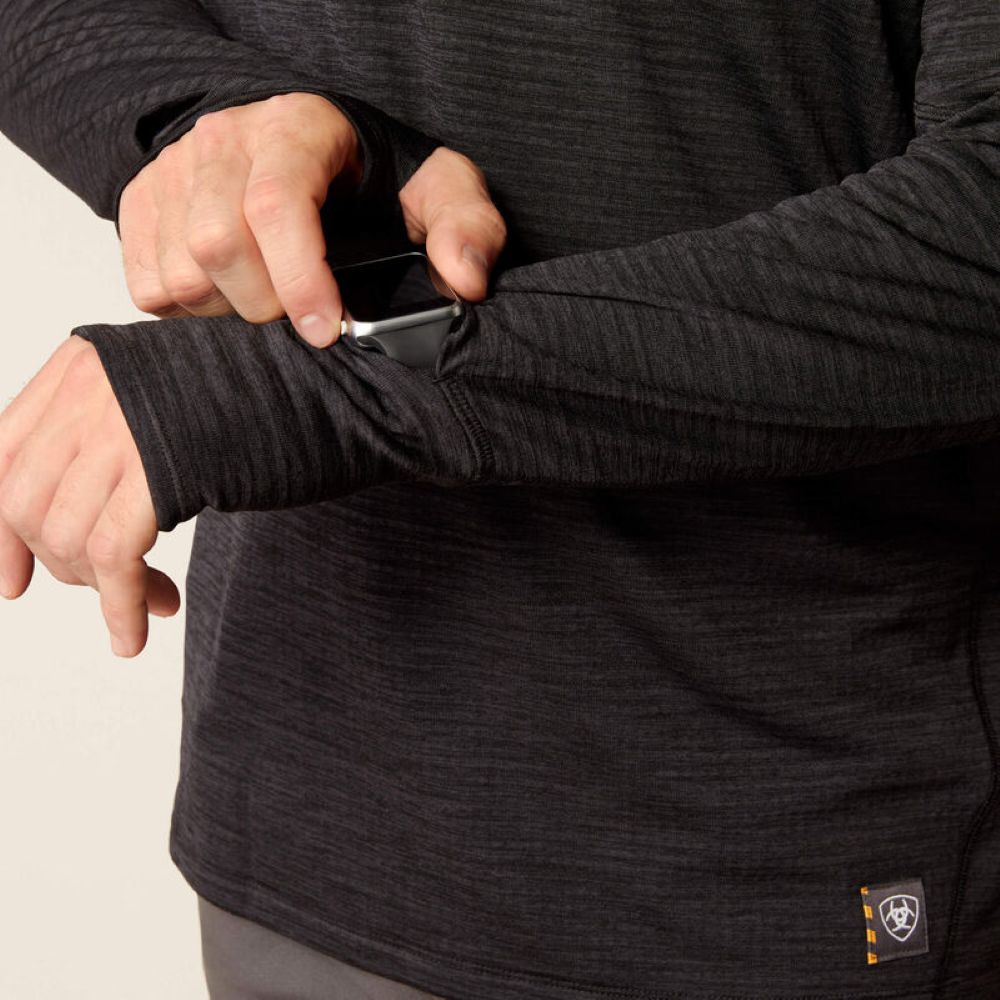 Rebar Gridwork Long Sleeve T-shirt Black (10052075)