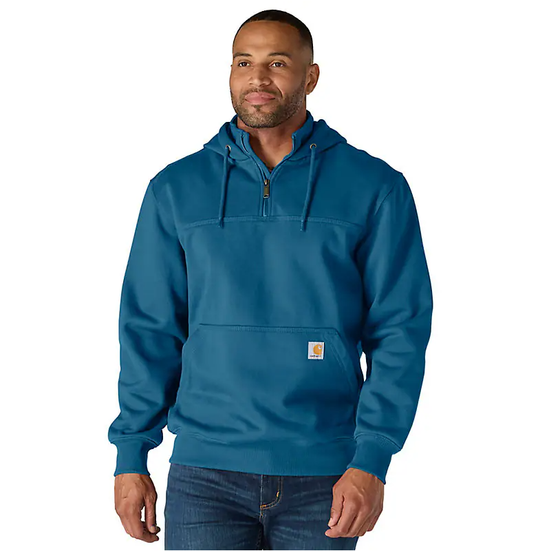 Rain Defender Loose Fit Heavyweight Quarter-Zip Hoodie (100617)