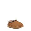 Brown UGG slipper on a white background