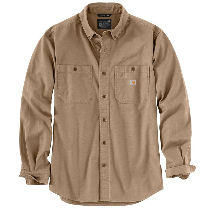 Rugged Flex Relaxed Fit Midweight Canvas Long Sleeve Shirt (103554)