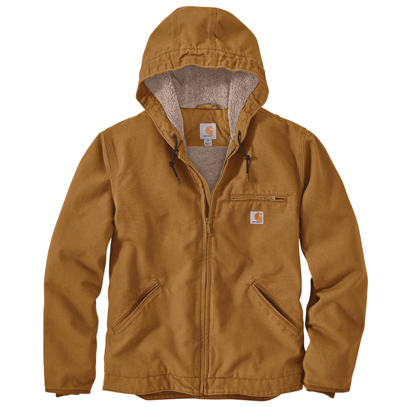 Relaxed Fit Washed Duck Sherpa-Lined Jacket (104392)