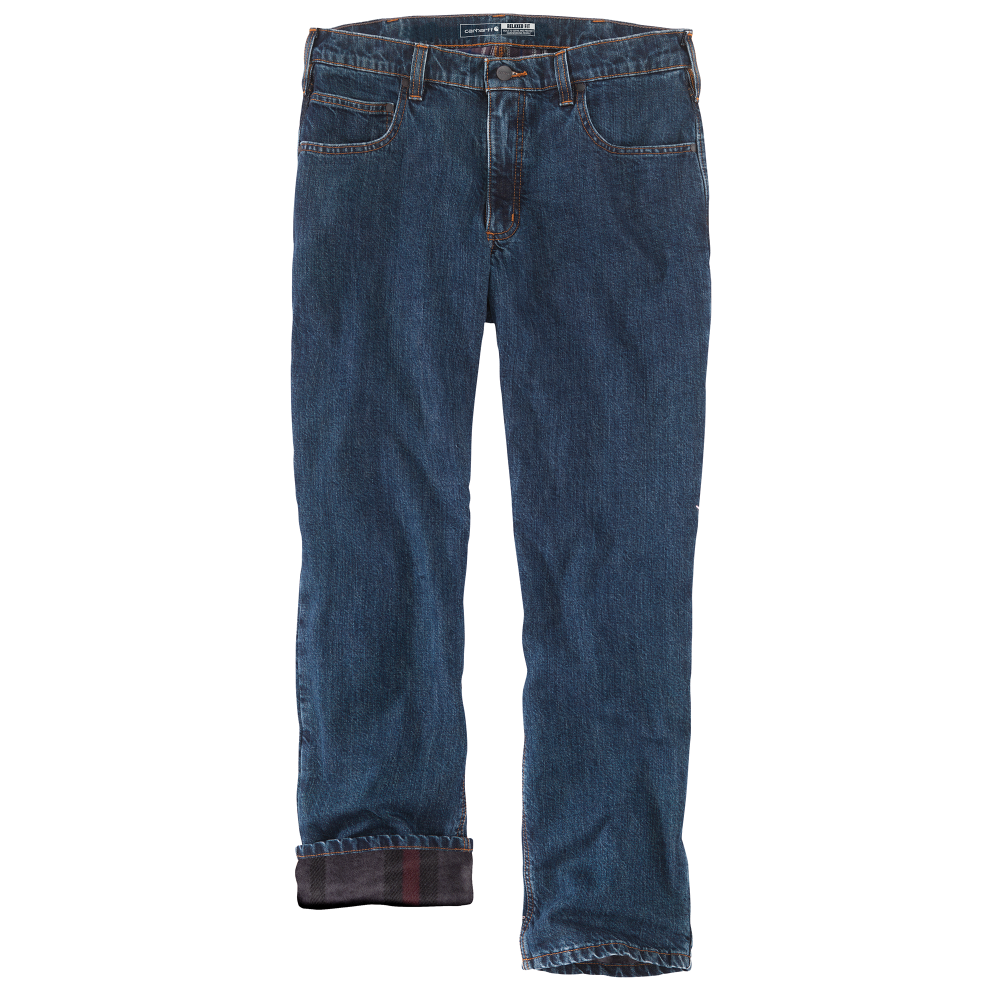 Relaxed Fit Flannel-Lined 5-Pocket Jean (104942)