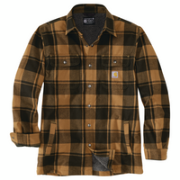 Relaxed Fit Flannel Sherpa-Lined Shirt Jacket (105939)