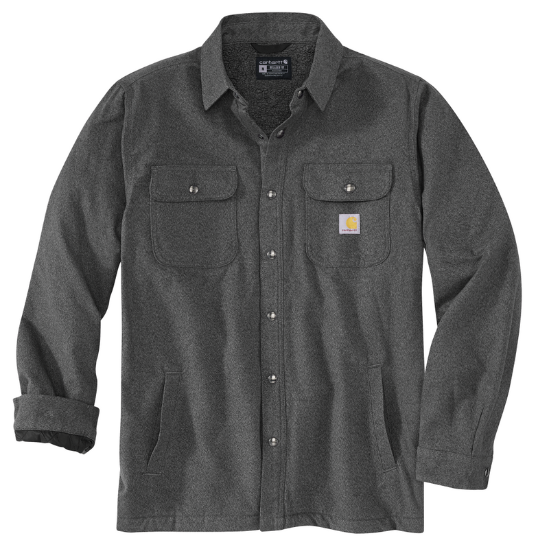 Relaxed Fit Flannel Sherpa-Lined Shirt Jacket (105939)