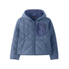 Women's Diamond Quilted Bomber Hoody (20696)