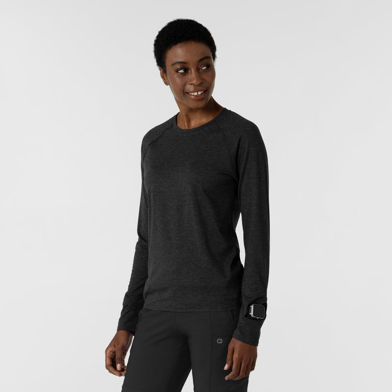 Knits and Layers Watch Window Long Sleeve Underscrub Top (2139)