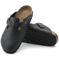 Boston Oiled Leather Clog - Regular Width