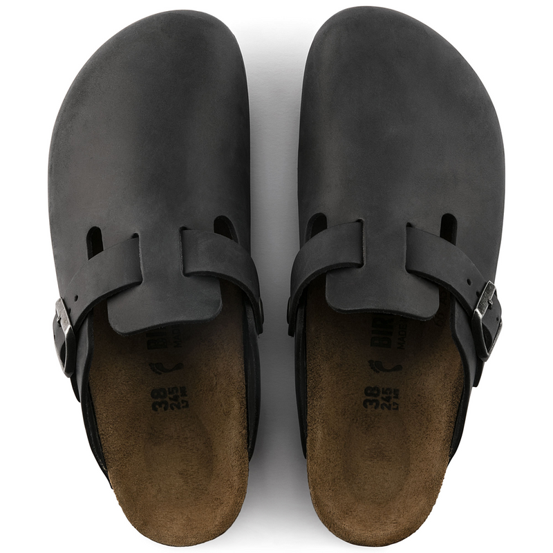 Boston Oiled Leather Clog - Regular Width