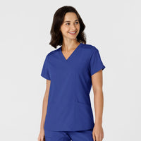 W23 Women's V-Neck Top w/Flex Side Panels (6145)
