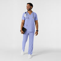 Boundless Mens Multi Pocket VNeck Scrub Top (6351)