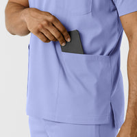 Boundless Mens Multi Pocket VNeck Scrub Top (6351)