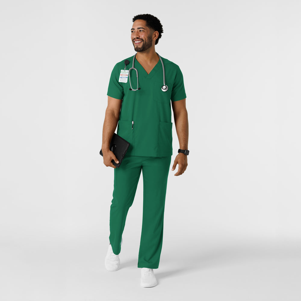 Boundless Mens Multi Pocket VNeck Scrub Top (6351)