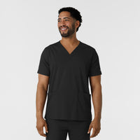 Boundless Mens Multi Pocket VNeck Scrub Top (6351)