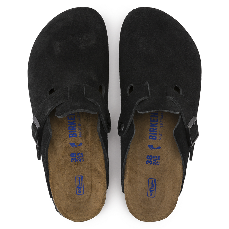 Boston Suede Soft Footbed Clog - Regular Width