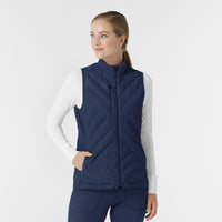 Knits and Layers Quilted Scrub Vest (8277)