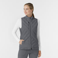 Knits and Layers Quilted Scrub Vest (8277)