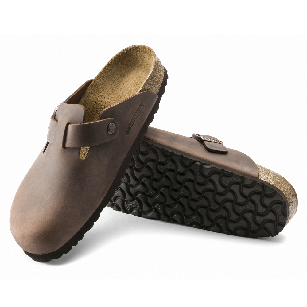 Boston Oiled Leather Clog - Regular Width