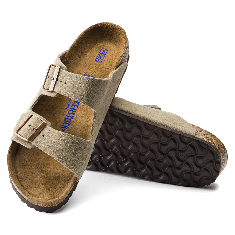 Arizona Suede Soft Footbed Sandal - Regular Width