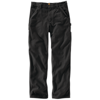 Loose Fit Washed Duck Utility Work Pant Black (B11 BLK)