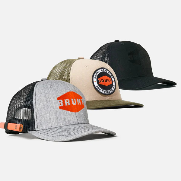 BRUNT Curved Brim Snapback