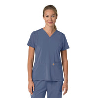 Force Cross Flex Women's Flex Panel V-Neck Scrub Top (C13210)