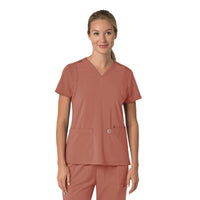 Force Cross Flex Women's Flex Panel V-Neck Scrub Top (C13210)