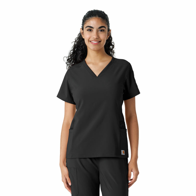 Force CrossFlex Knit Panel Scrub Top (C13310)