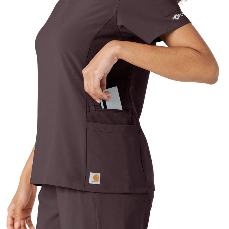 Force CrossFlex Knit Panel Scrub Top (C13310)