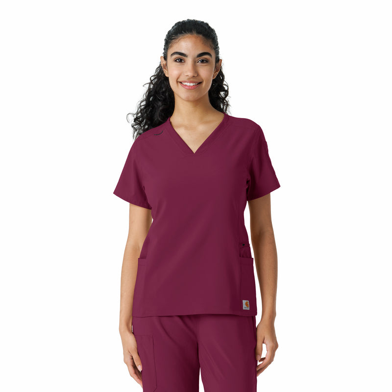 Force CrossFlex Knit Panel Scrub Top (C13310)