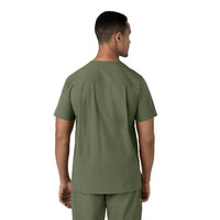 Force Essentials Men's V-Neck Shirttail Scrub Top (C16113)