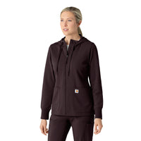 Layers Women's Full Zip Waffle Hoodie (C82008)