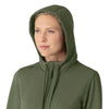 Layers Women's Full Zip Waffle Hoodie (C82008)