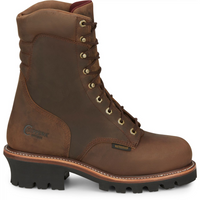 Super DNA 9" Waterproof Steel Toe Insulated Logger Work Boot