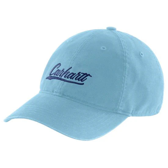 Women's Canvas Script Graphic Cap