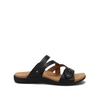 Double U Leather Slide Sandal