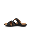 Double U Leather Slide Sandal