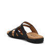 Double U Leather Slide Sandal