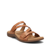 Double U Leather Slide Sandal