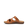 Double U Leather Slide Sandal