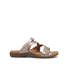 Double U Leather Slide Sandal