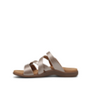 Double U Leather Slide Sandal