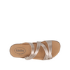 Double U Leather Slide Sandal