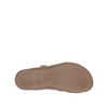 Double U Leather Slide Sandal