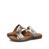 Double U Leather Slide Sandal