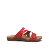 Double U Leather Slide Sandal