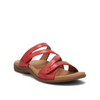 Double U Leather Slide Sandal