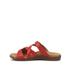 Double U Leather Slide Sandal