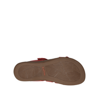 Double U Leather Slide Sandal