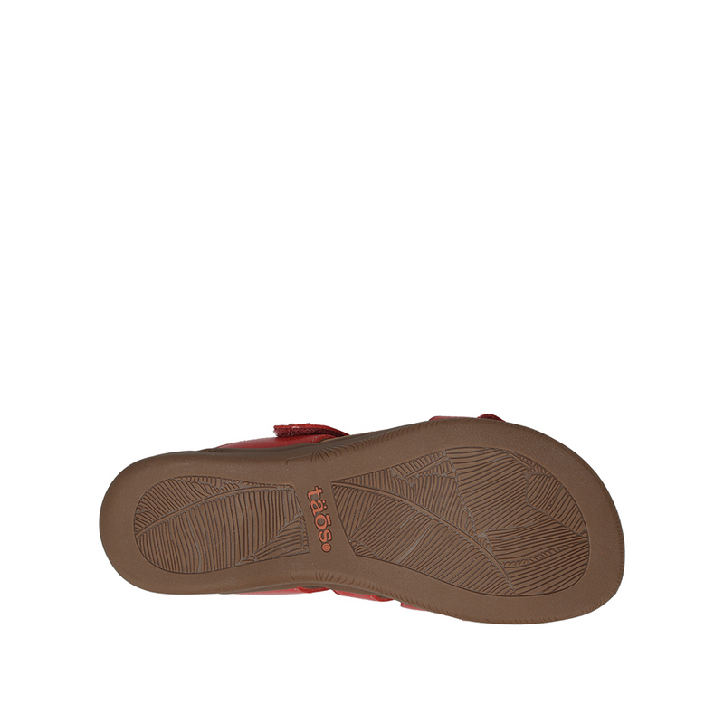 Double U Leather Slide Sandal