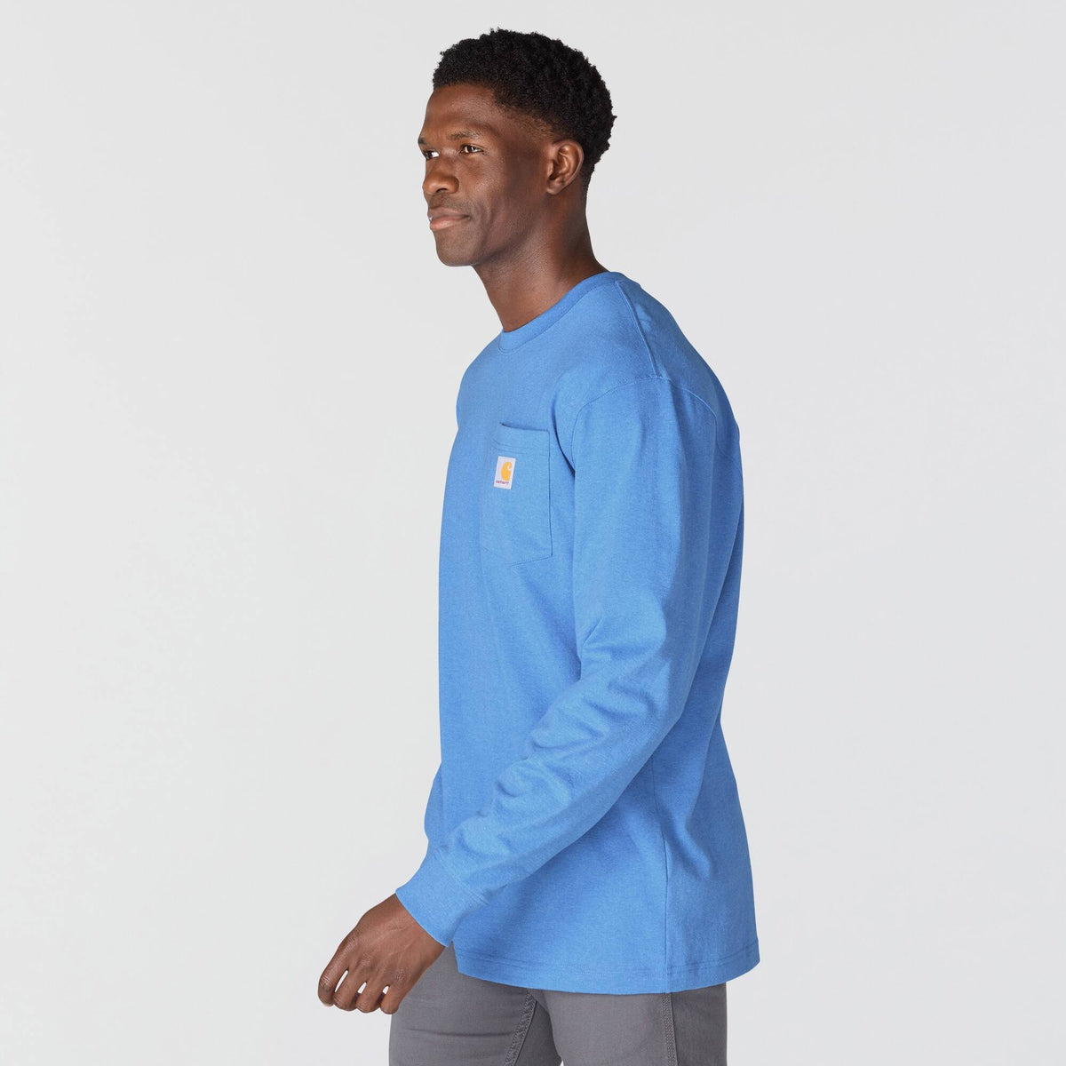 Loose Fit Heavyweight Long-Sleeve Pocket T-Shirt